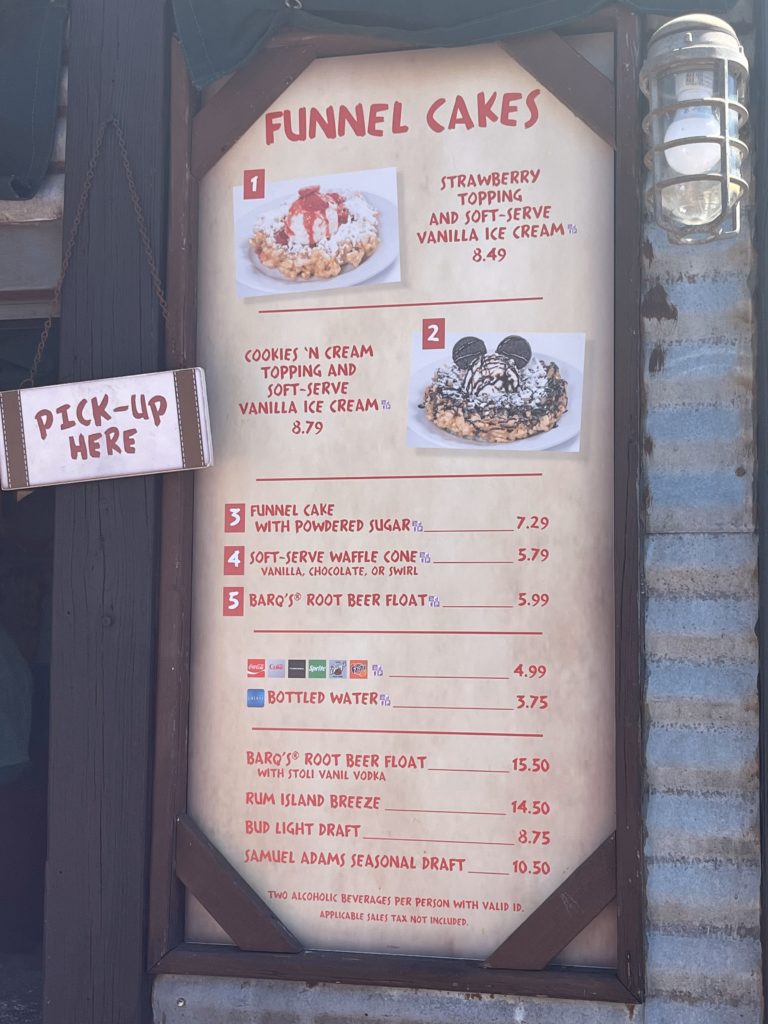 50th Anniversary Glimmer and Shimmer Funnel Cake