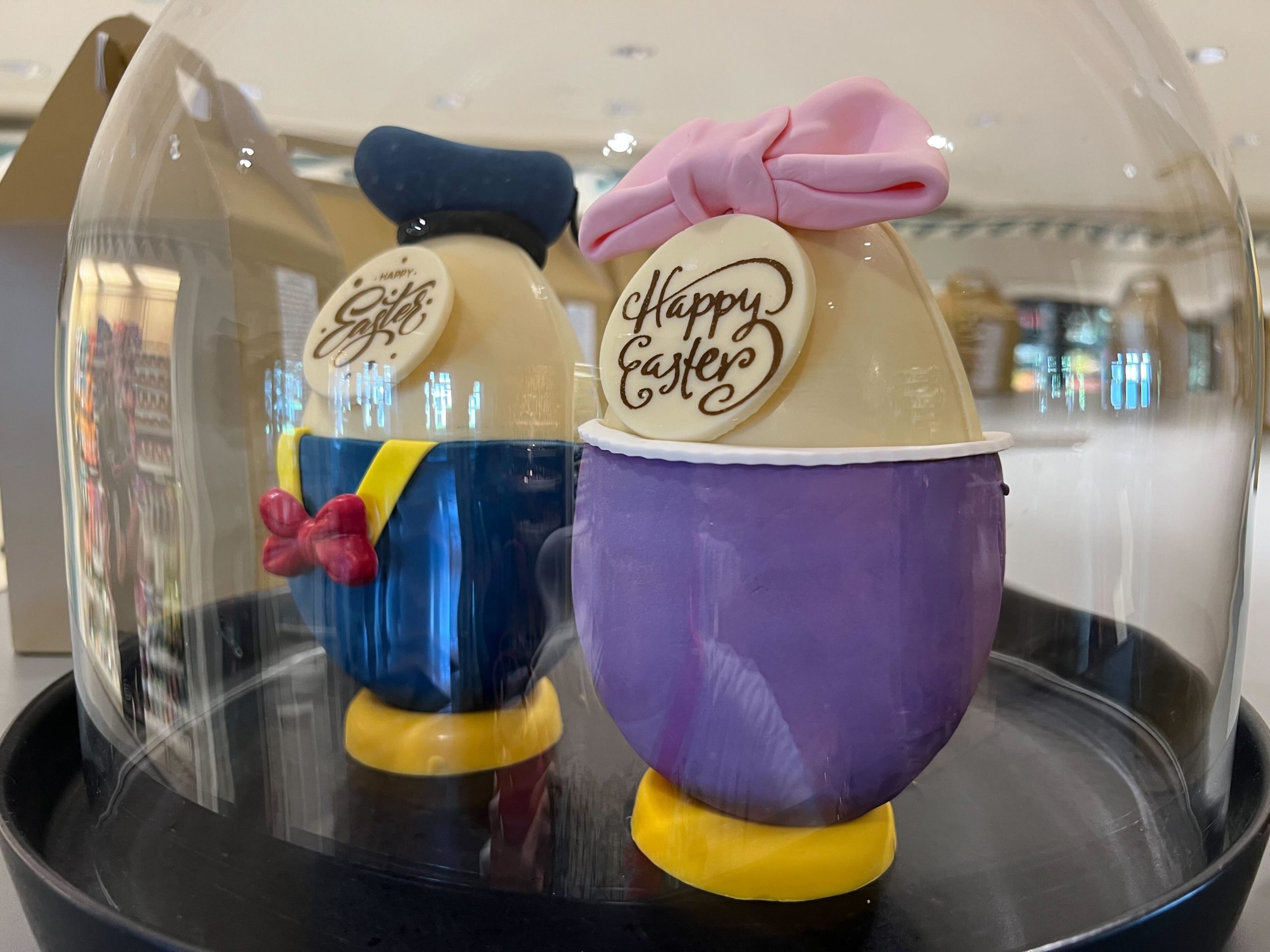 Donald and Daisy white chocolate eggs