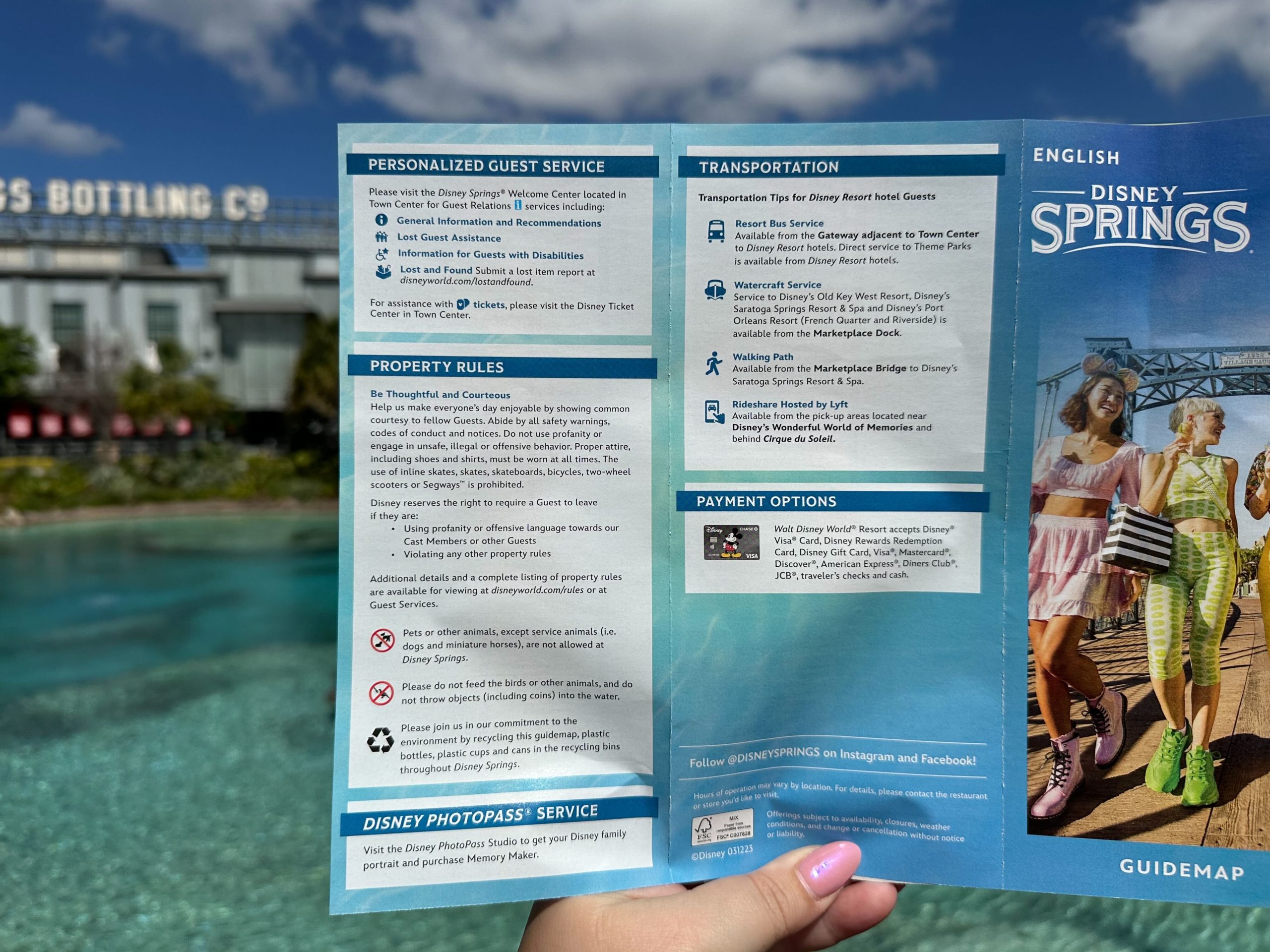 Disney Springs Guidemap