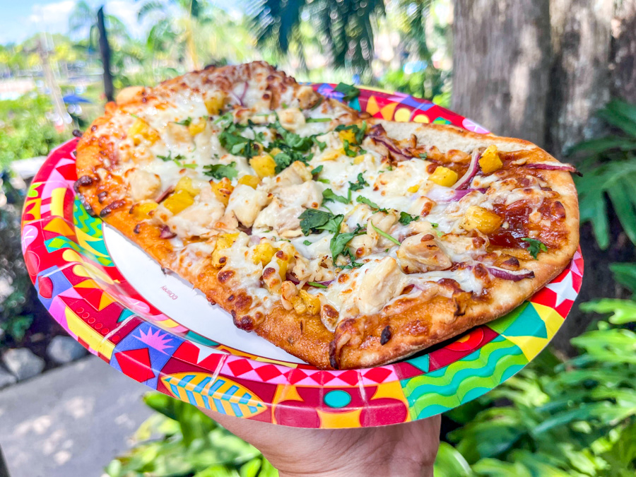 Typhoon Lagoon Water Park Reopening Leaning Palms Barbecue Chicken Grilled Pineapple Flatbread Pizza