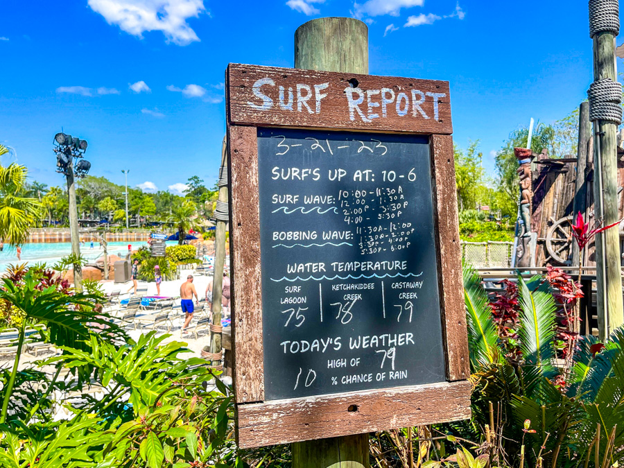 Typhoon Lagoon Water Park Reopening Wave Pool Surf Report
