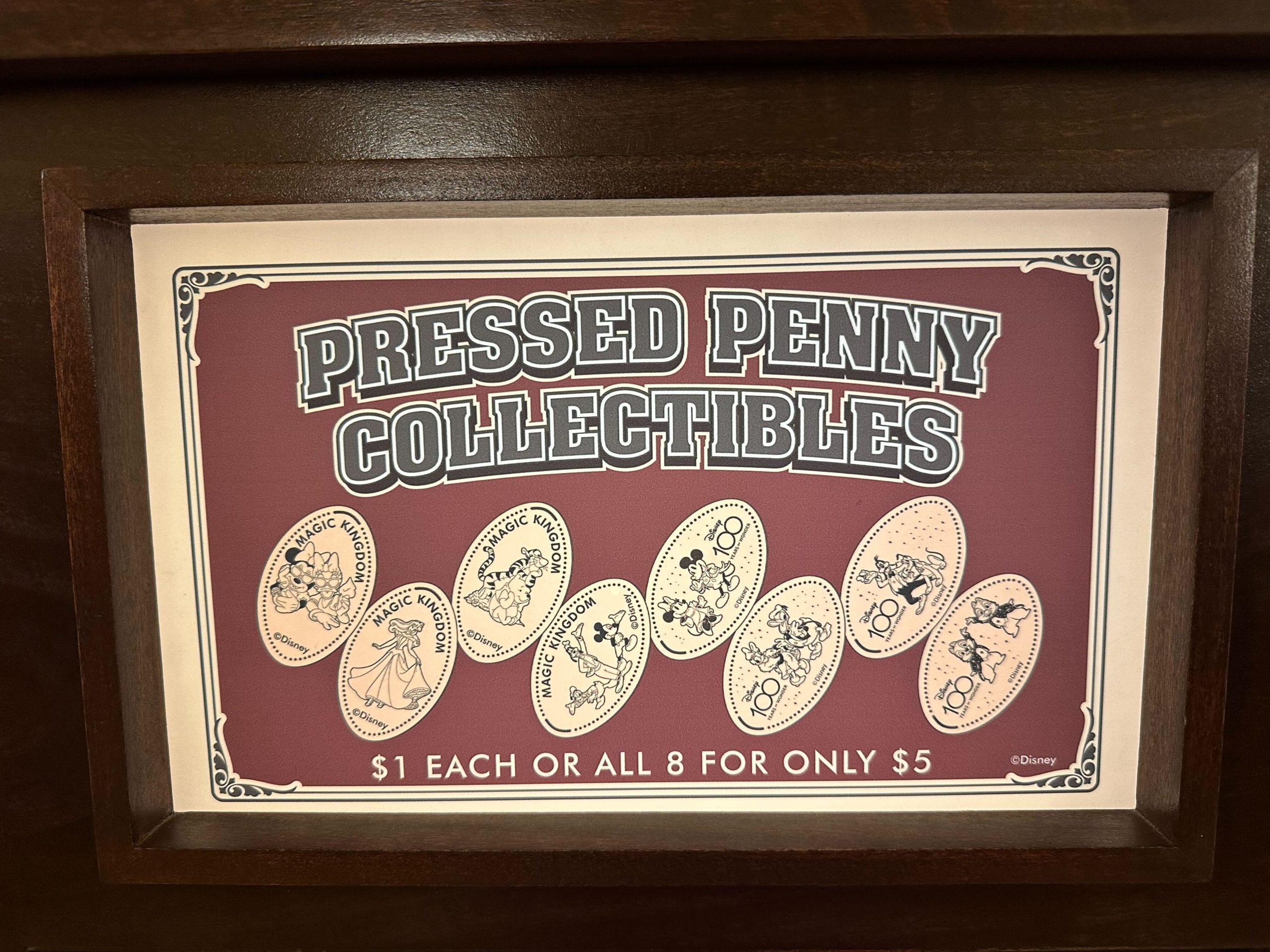disney100 pressed pennies 