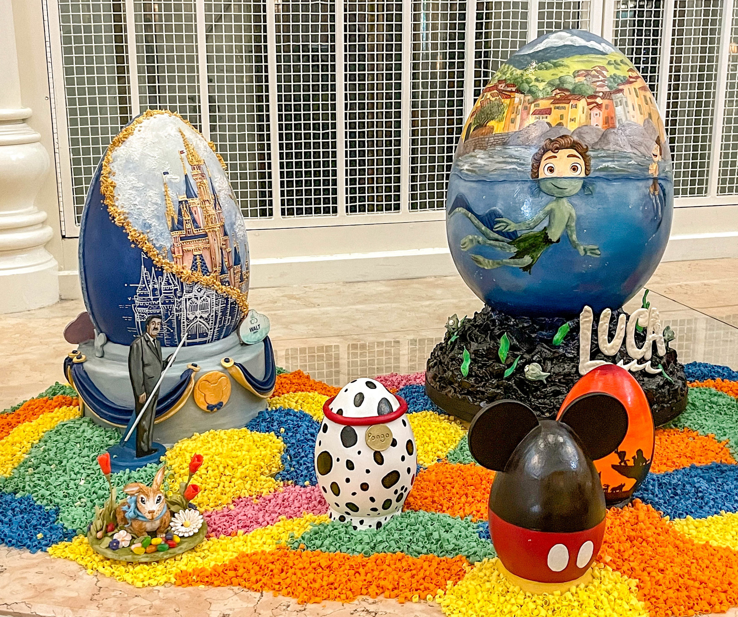 Eggs on display in Disney's Grand Floridian Resort