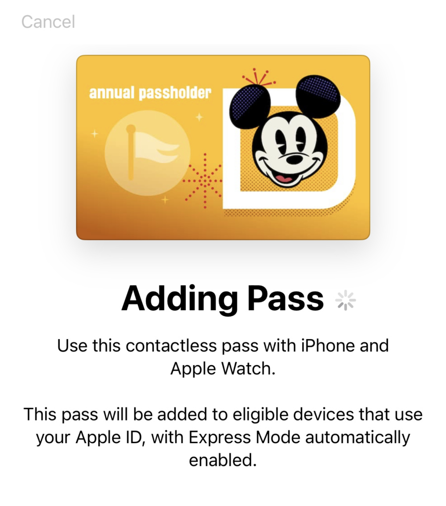 WDW New annual pass process