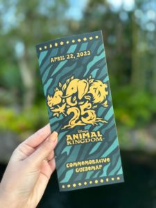 First Look: We Have the NEW Animal Kingdom 25th Anniversary Guide Map 