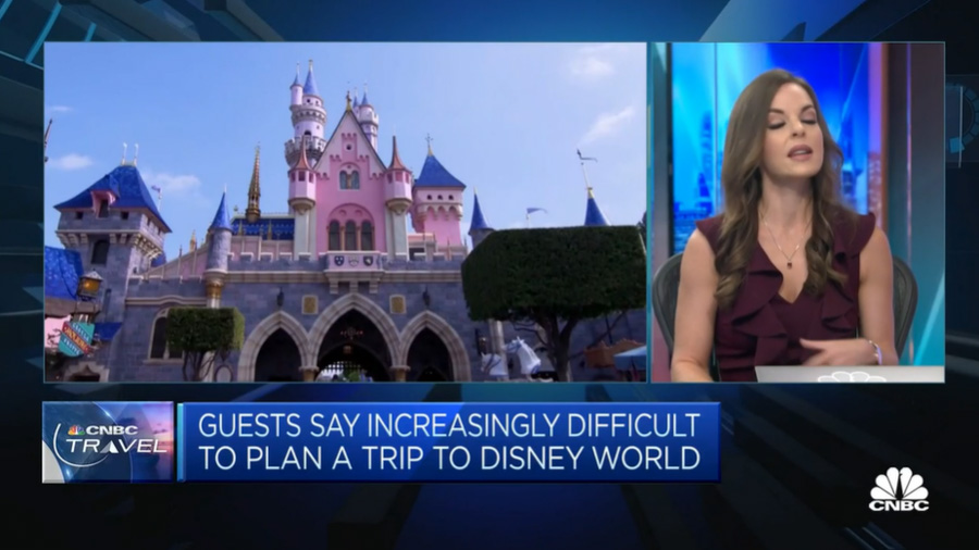 CNBC wrong castle sleeping beauty castle disney world segment