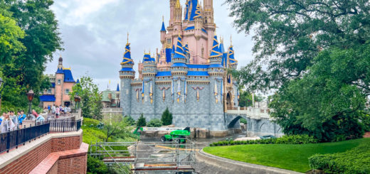 Cinderella Castle Moat Drained Construction Magic Kingdom