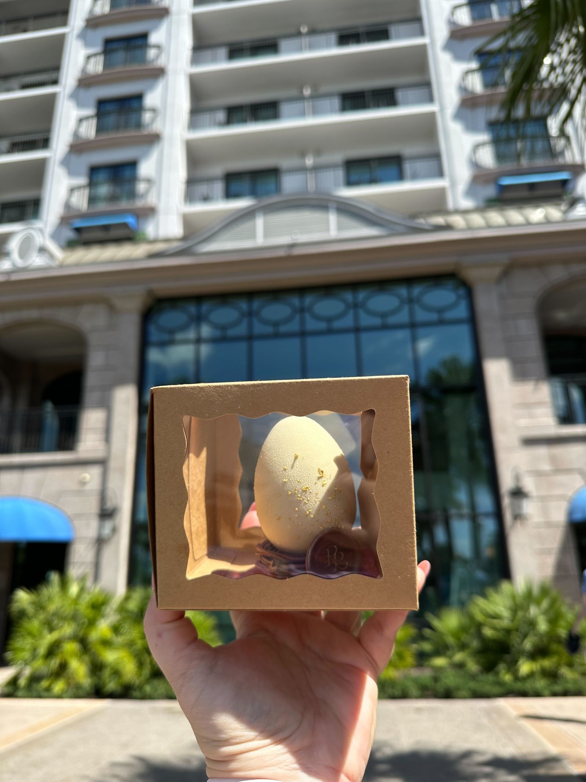Golden Egg Dessert at Riviera Resort