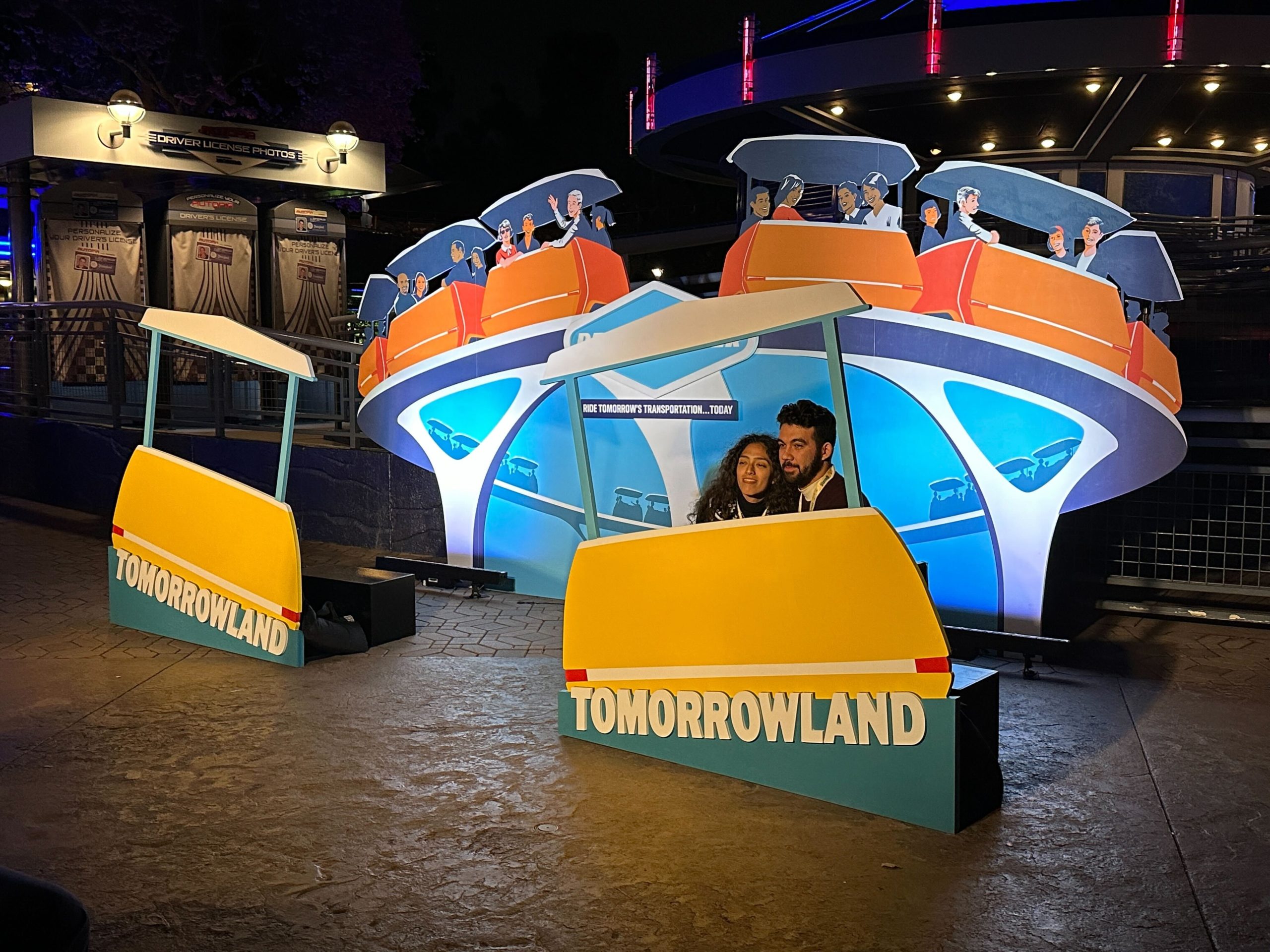 Disneyland After Dark: Throwback Nite Tomorrowland Photo Op