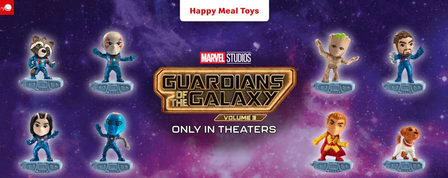 McDonald's Happy Meal Kids Meal Toys Guardians of the Galaxy Vol. 3 Toys