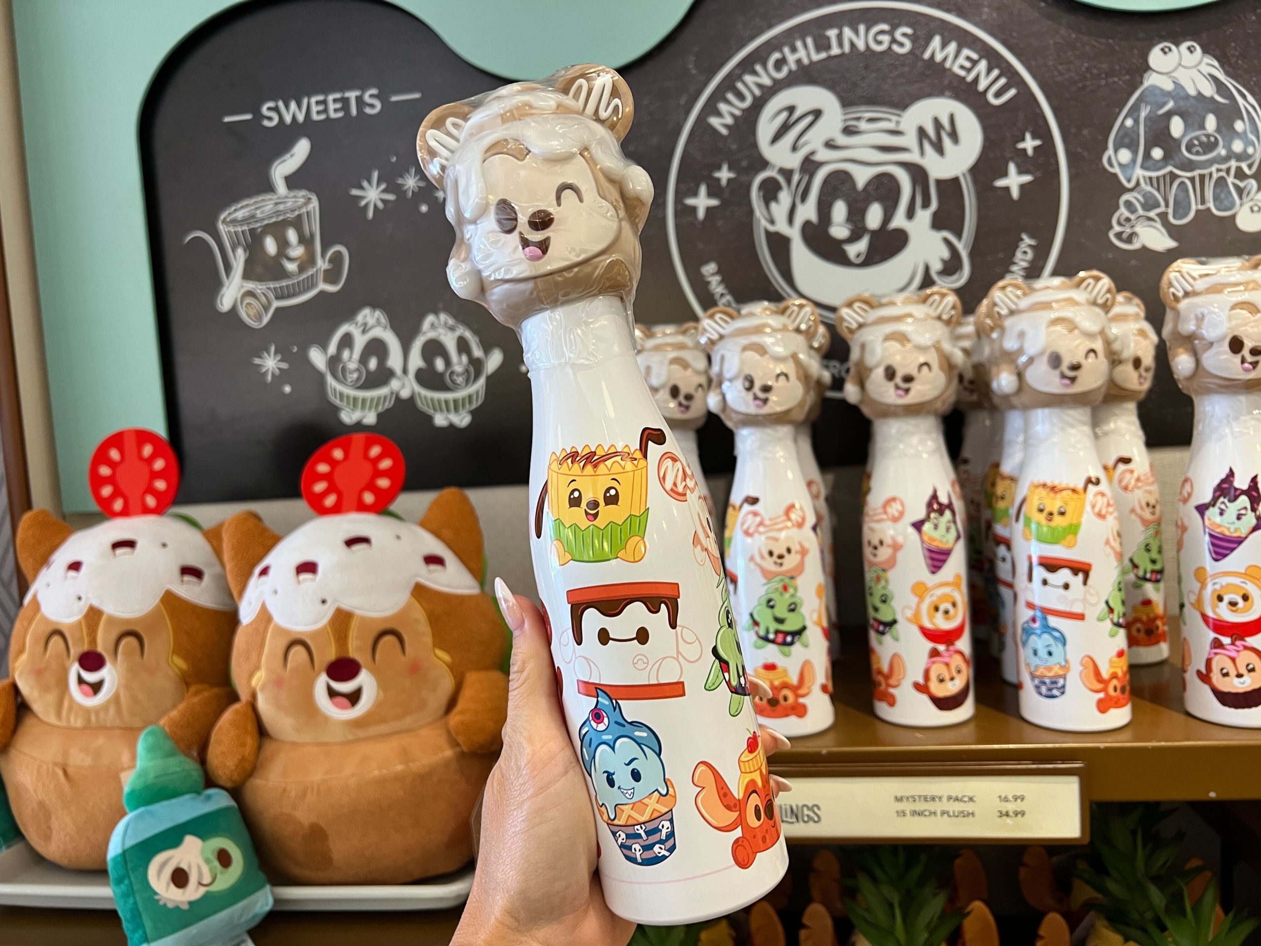Disney Water Bottle with Topper - Disney Munchlings