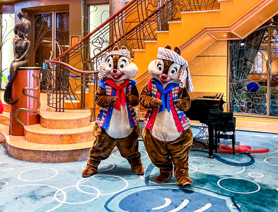 Chip & Dale on Disney Cruise Line