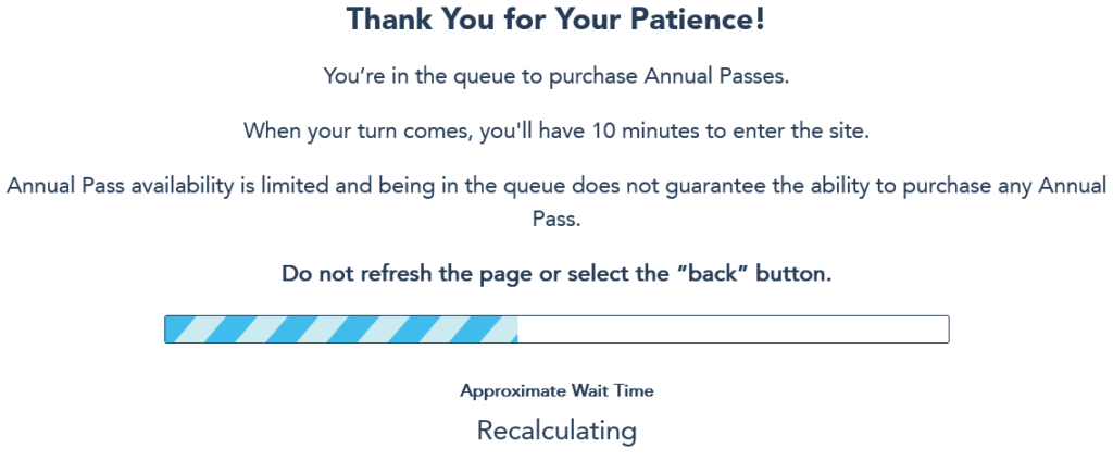 Disney Annual Pass error