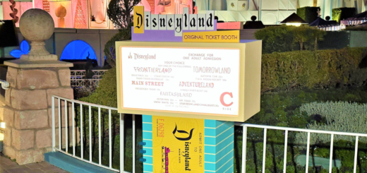 Disneyland After Dark: Throwback Nite original ticket photo op