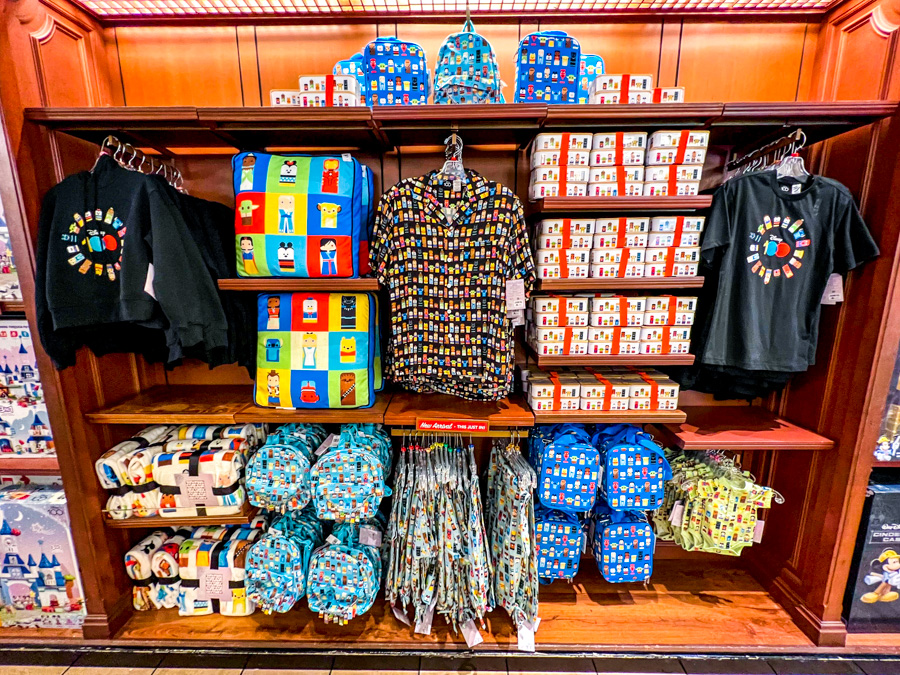 disney world emporium disney100 collection merchandise unified characters collection merch wall