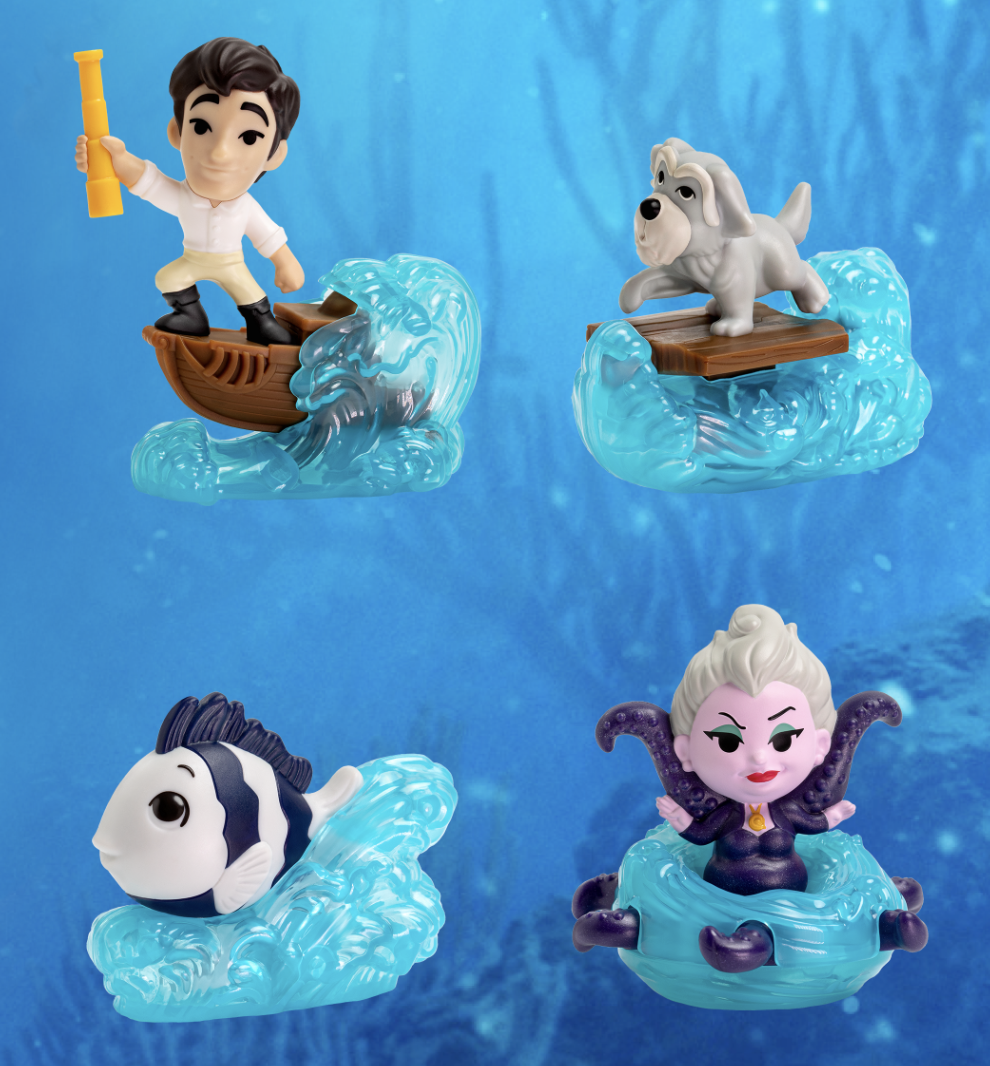 NEW 'The Little Mermaid' Happy Meal Toys Have Arrived at McDonald's