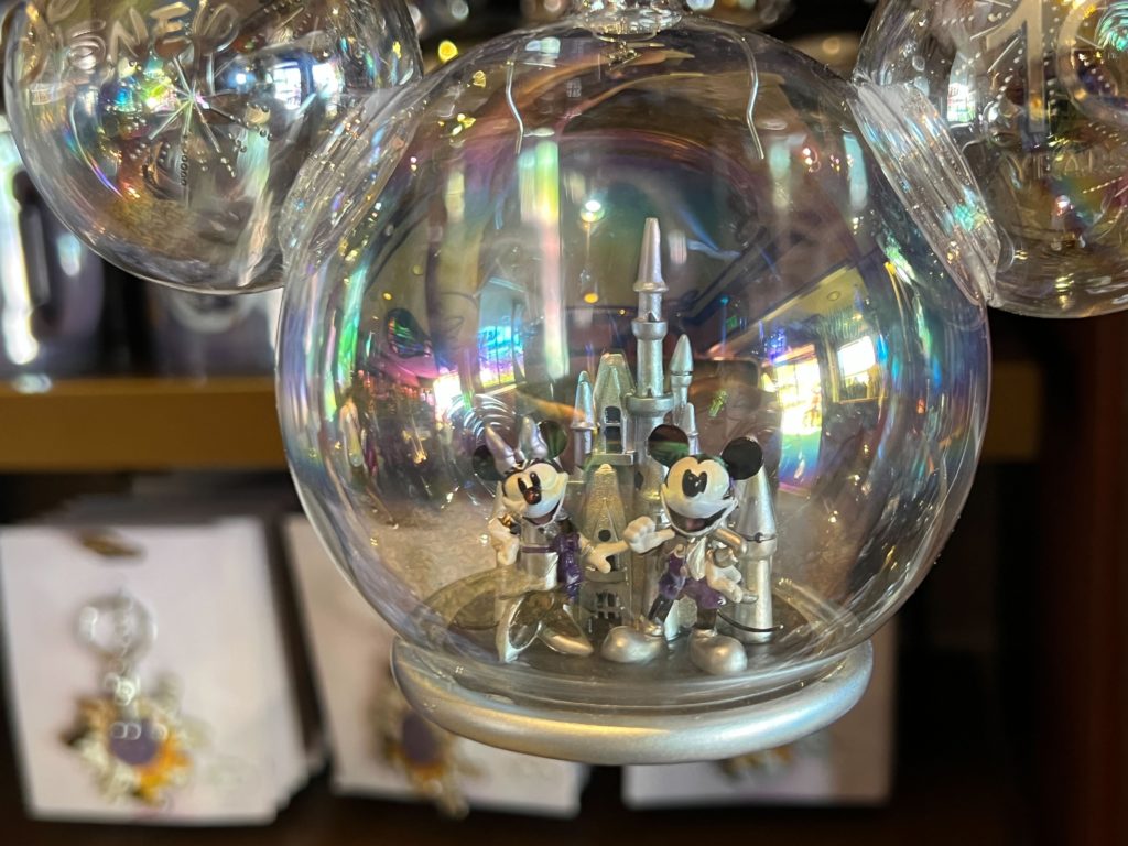 100 Years Of Wonder Illuminated Special Edition Laser-Etched Glass Globe  With A Prismatic Base Adorned With Disney Characters