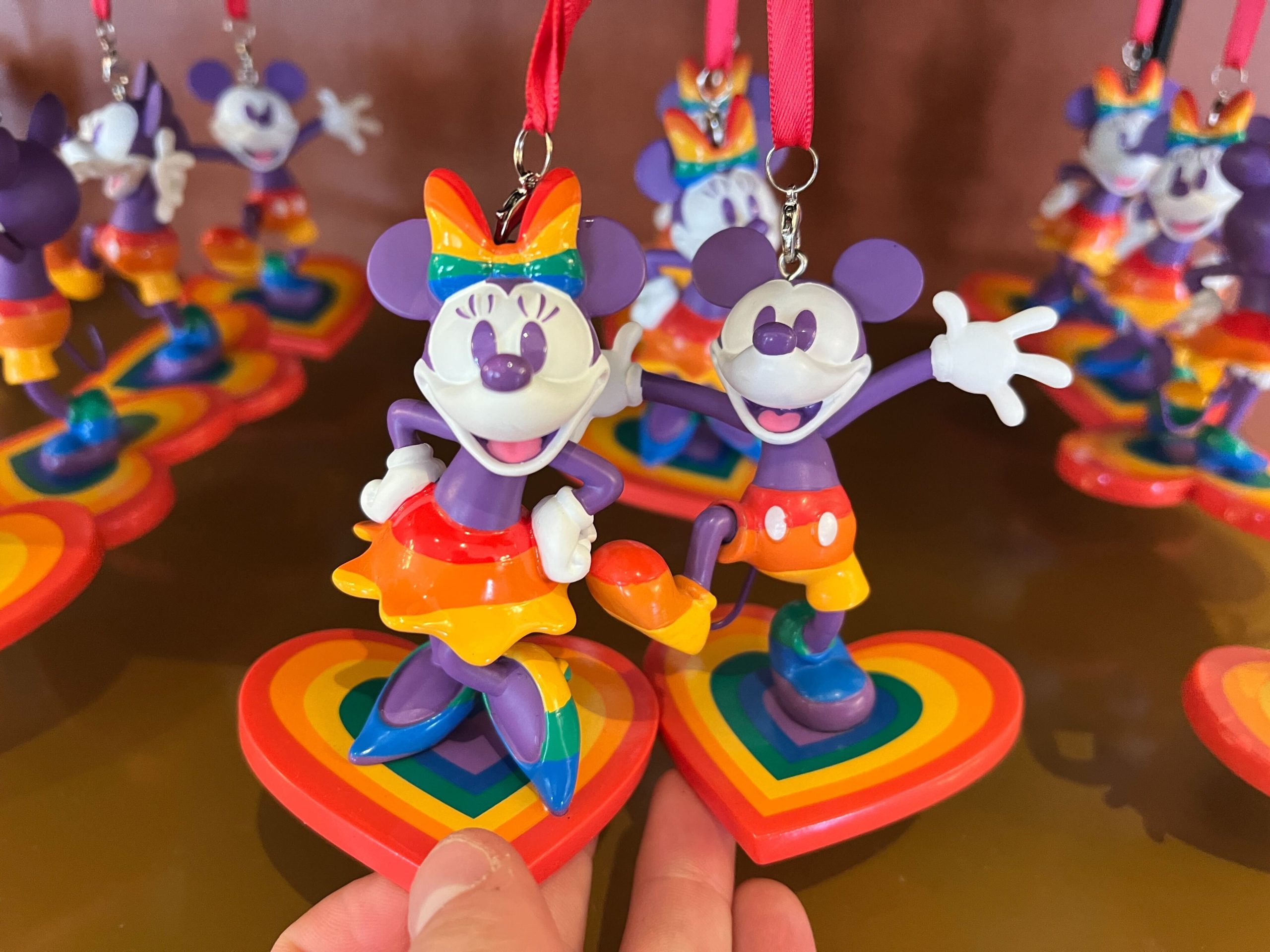 Mickey & Minnie Pride Ornaments