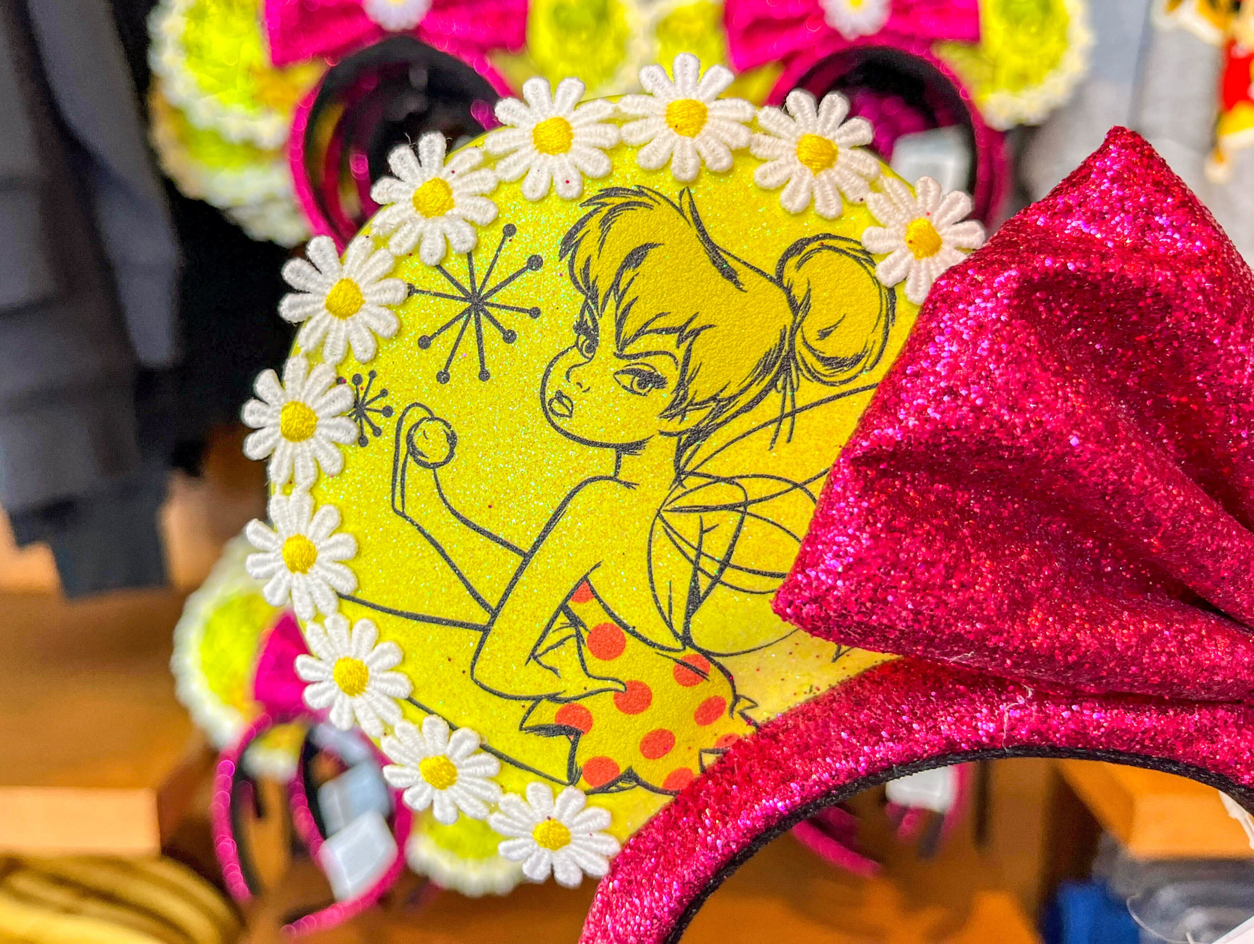 New Sparkly Floral Tinker Bell Ear Headband at Disneyland - Disneyland News  Today