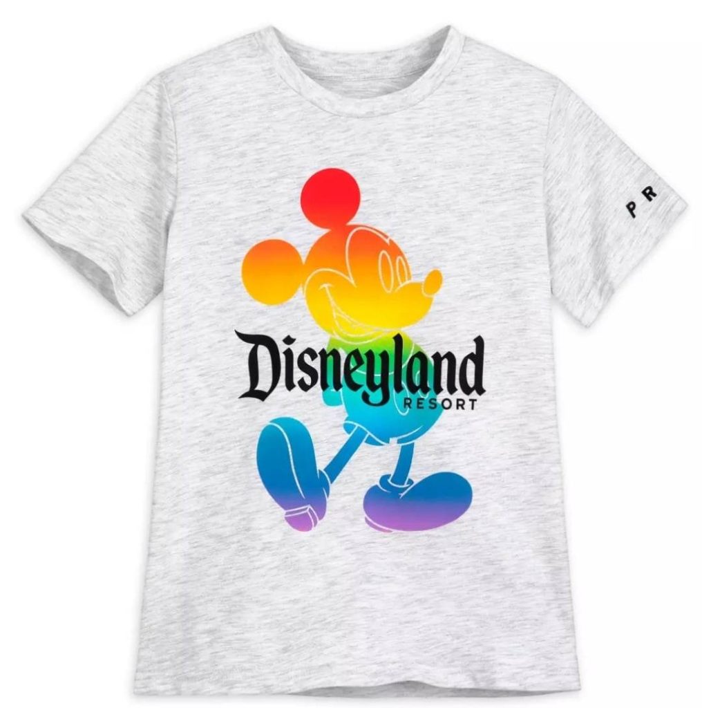 pride mickey disneyland tshirt