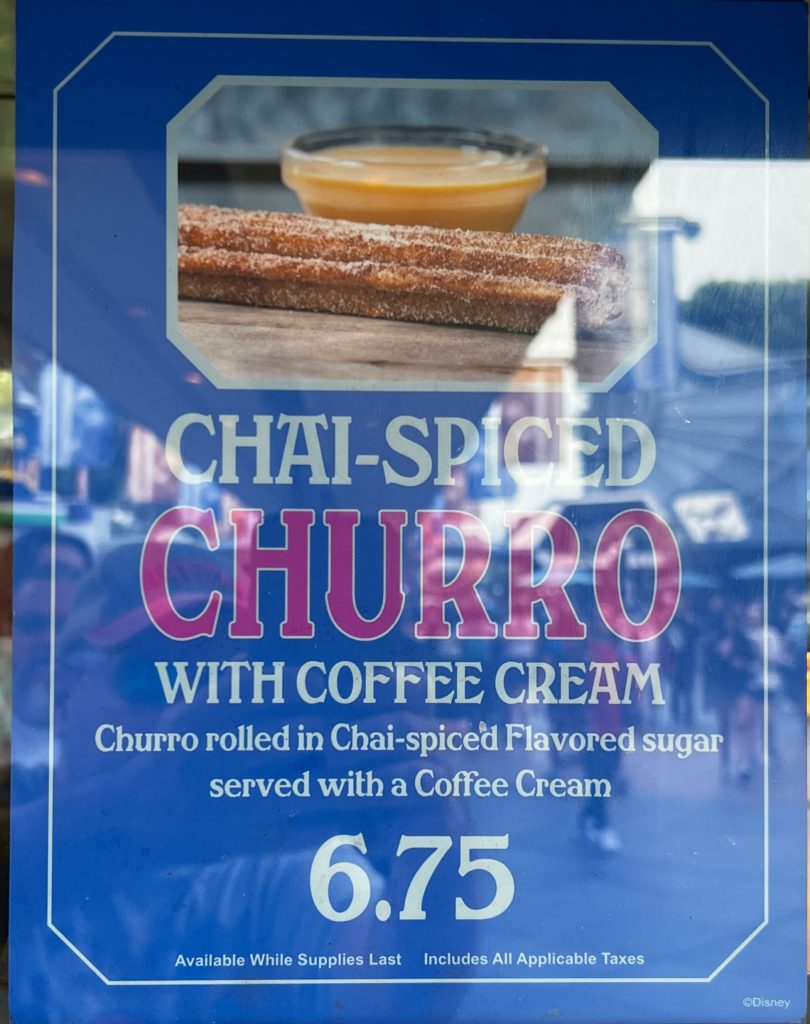 Chai-Spiced Churro With Coffee Cream