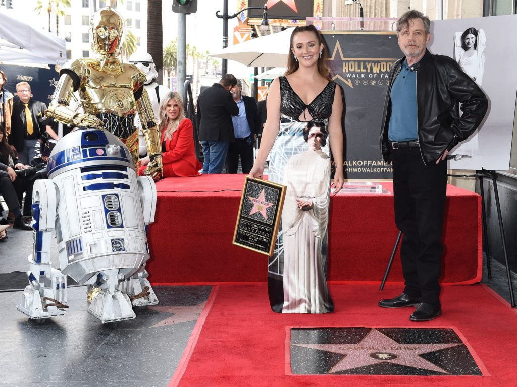 Mark Hamill Carrie Fisher Walk of Fame