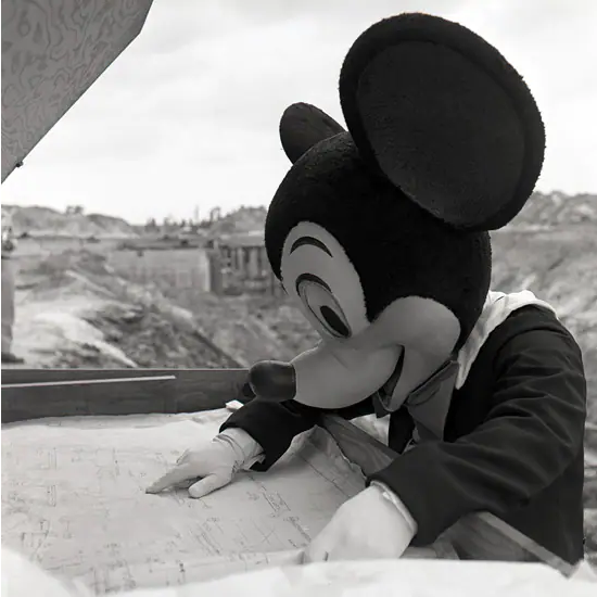 Mickey planning Walt Disney World