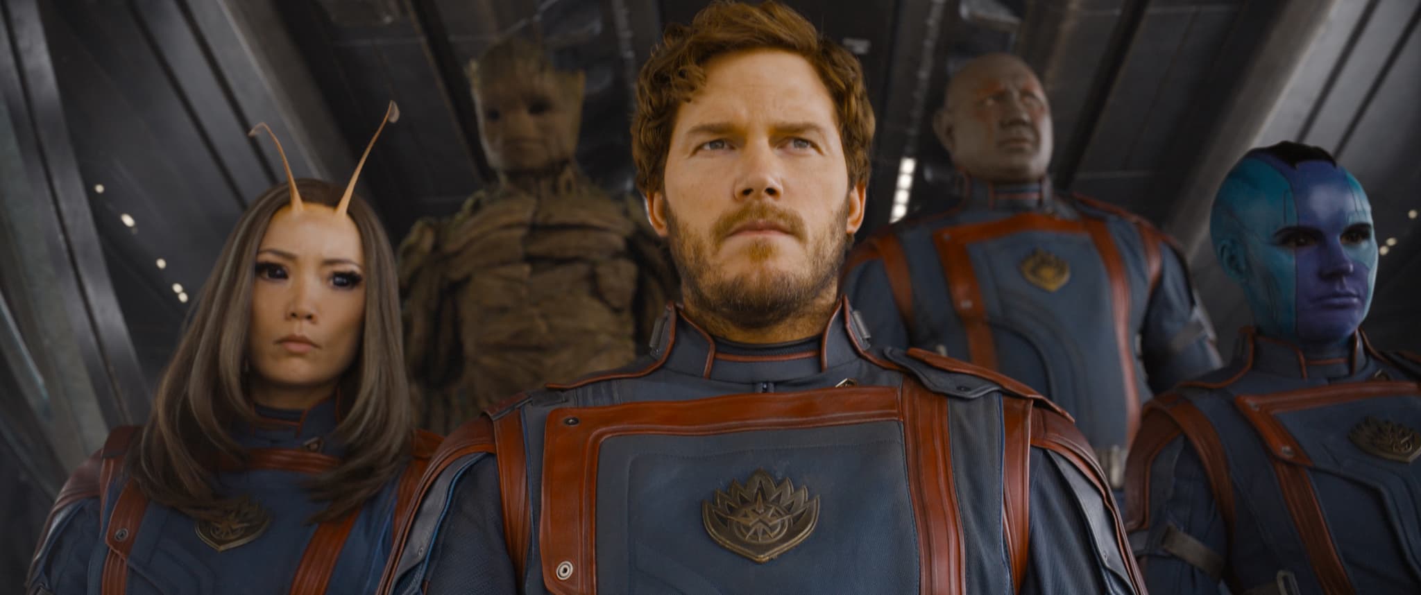 Star-Lord admires his team of superheroes