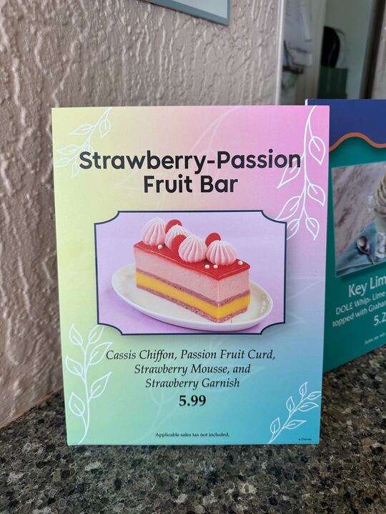 strawberry passion fruit bar