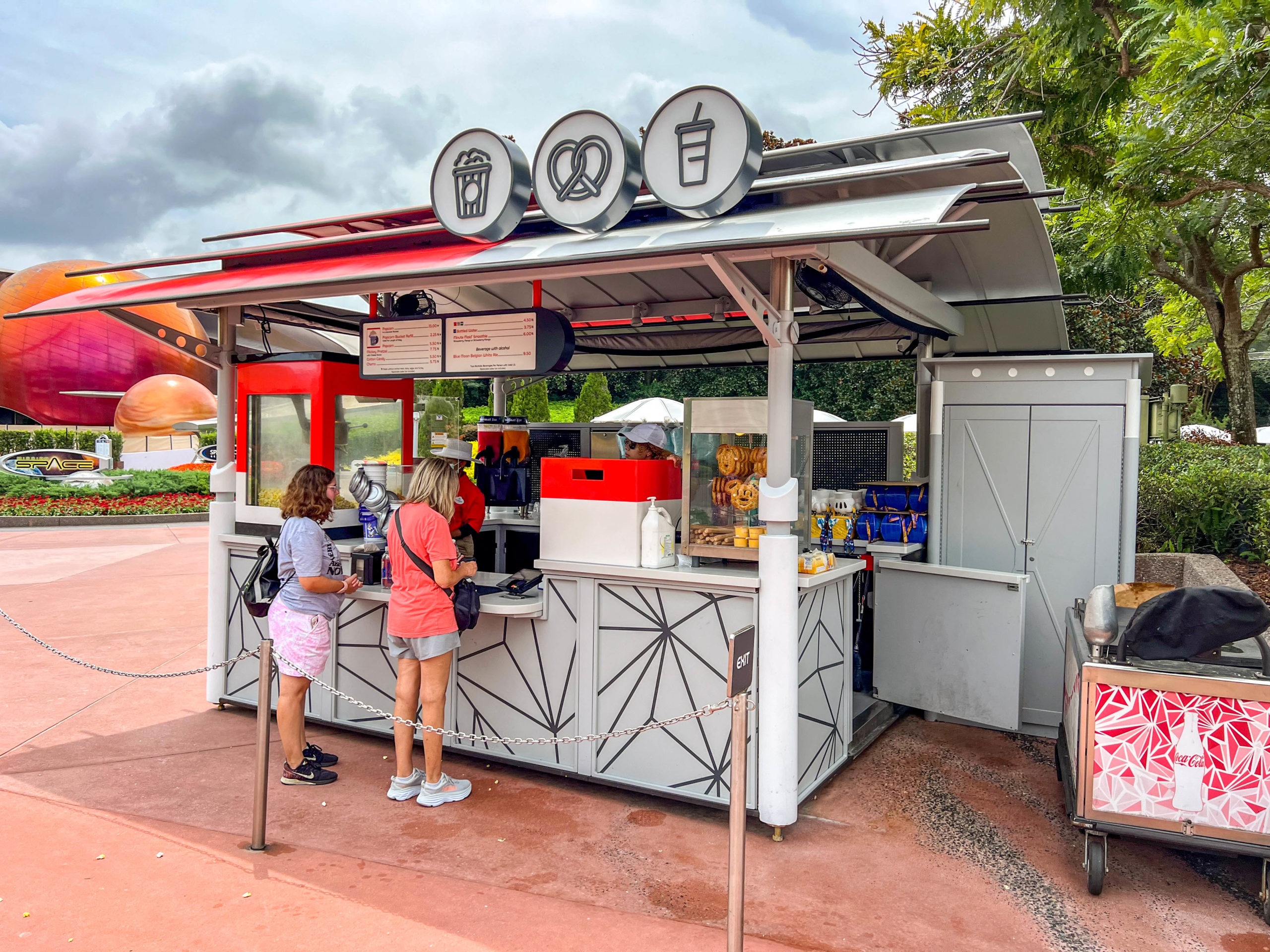 Popcorn Cart in EPCOT near Mission: SPACE