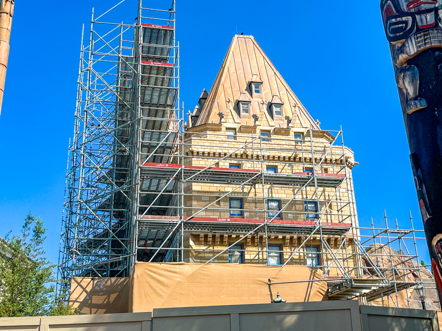 Canada Pavilion Construction Scaffolding EPCOT