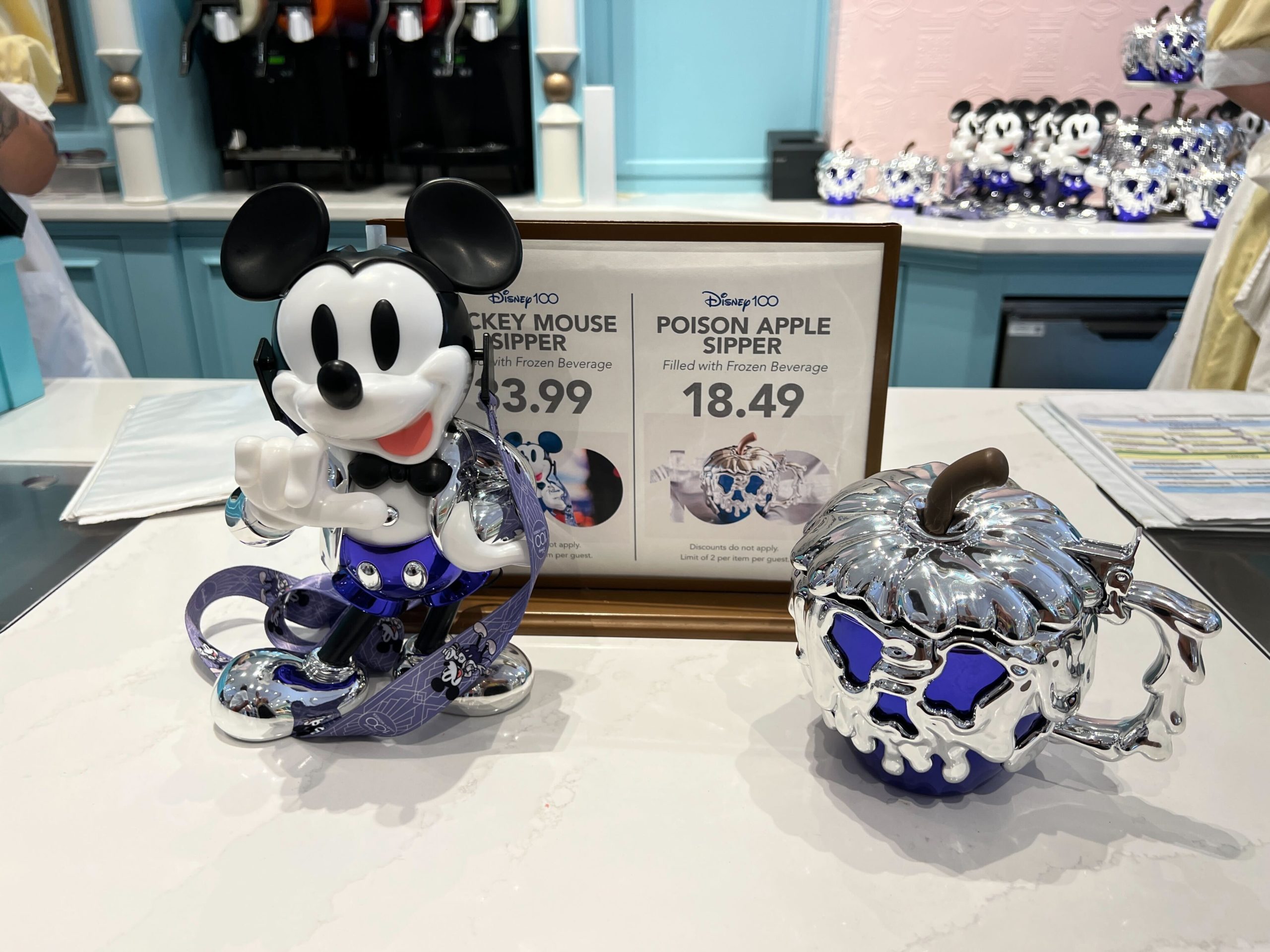 FIRST LOOK Disney100 Mickey Mouse Sipper and Poison Apple Sipper