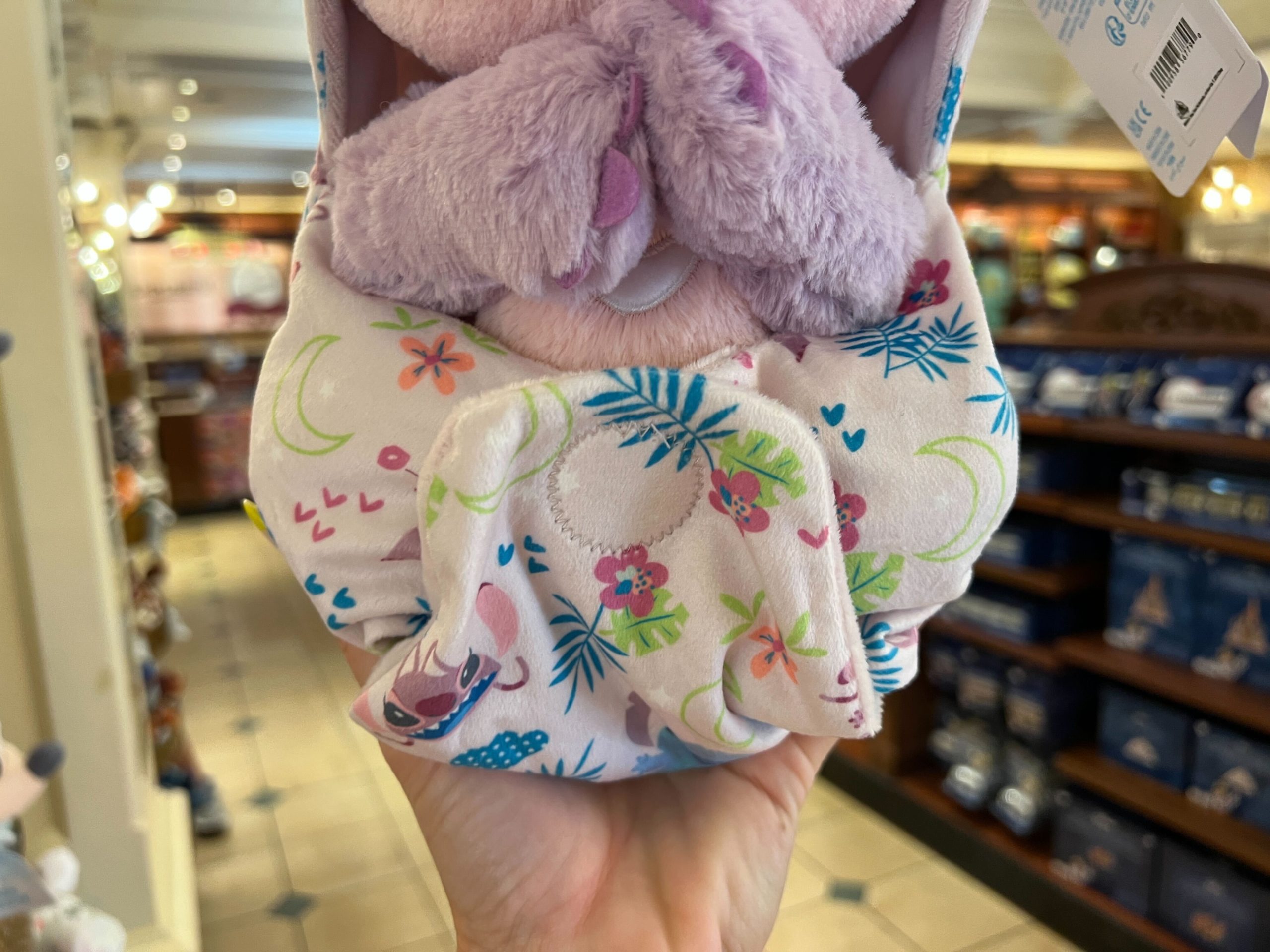 Disney Stitch Angel Baby Plush Blanket