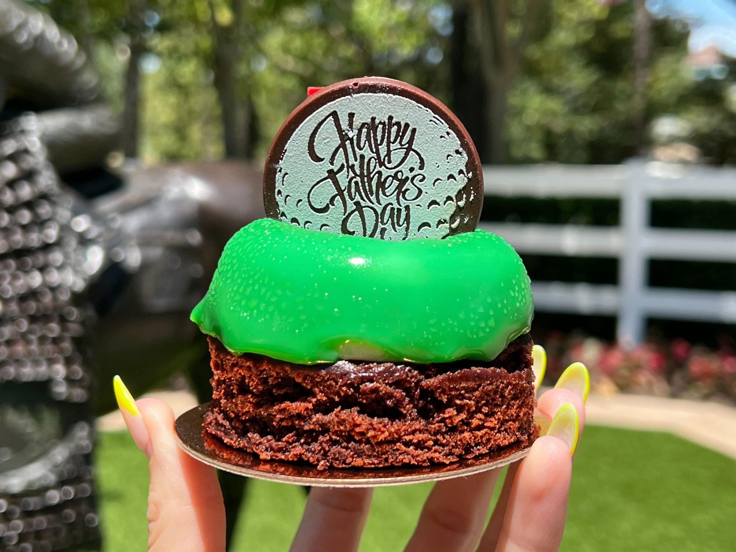 Hole in one Father’s Day brownie Artists palette at Saratoga