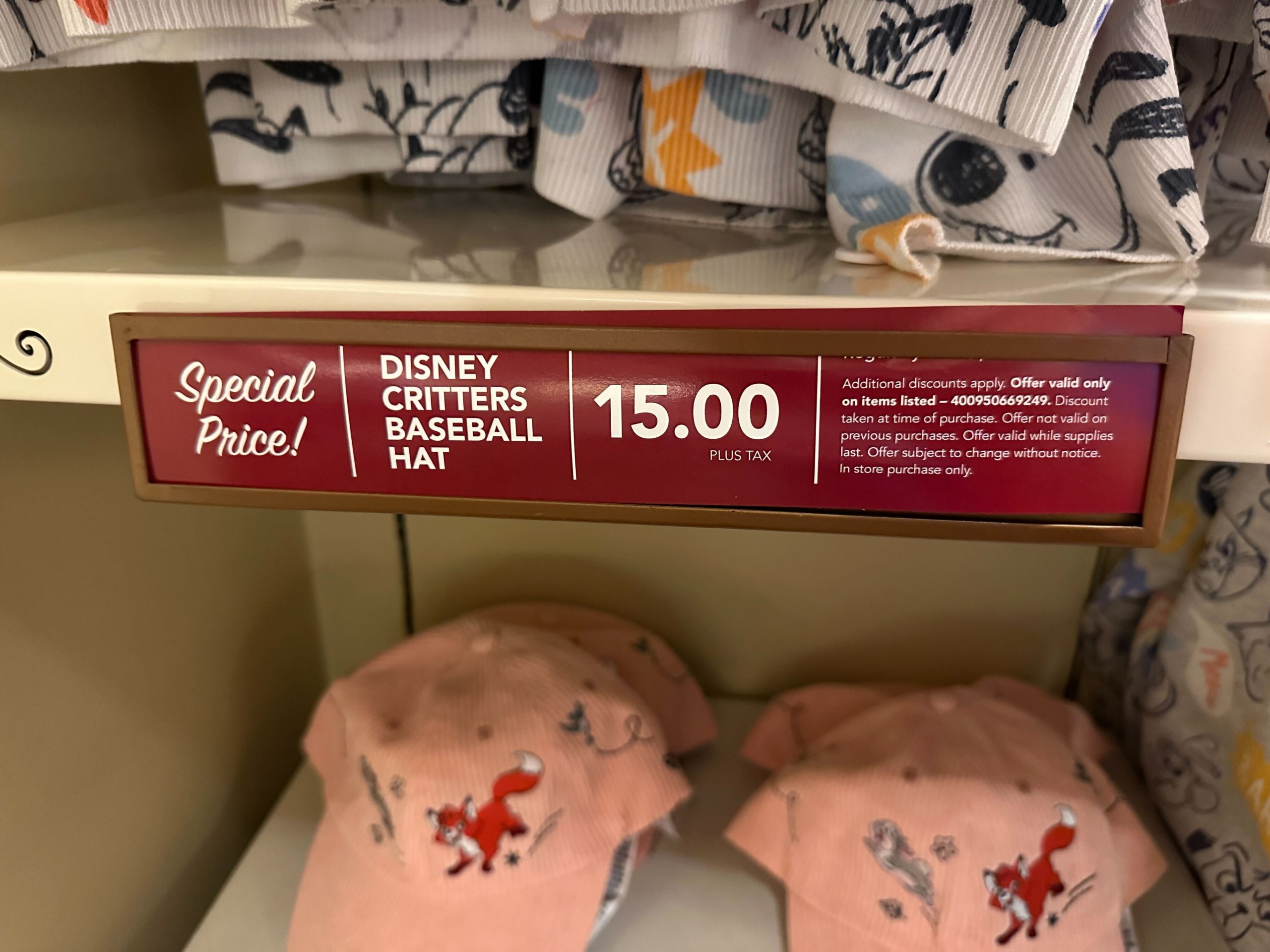 Disney Critters Cap on Sale