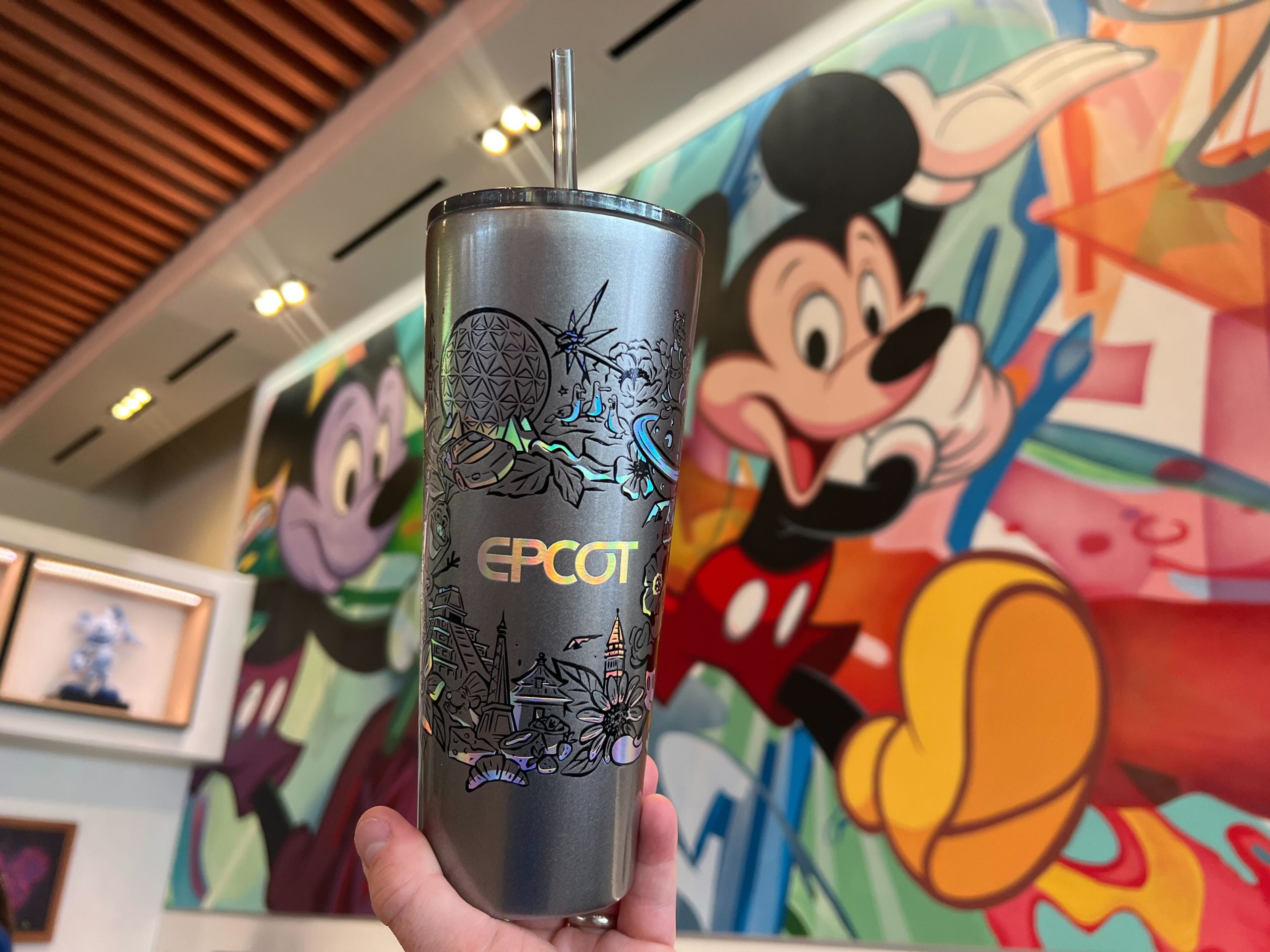 EPCOT Stainless Steel Starbucks® Tumbler with Straw