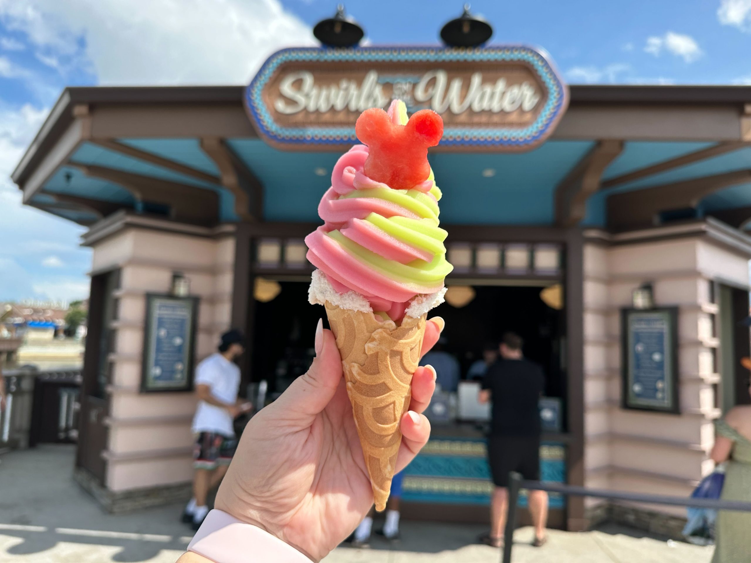 Watermelon Lime Cone at Swirls on the Water