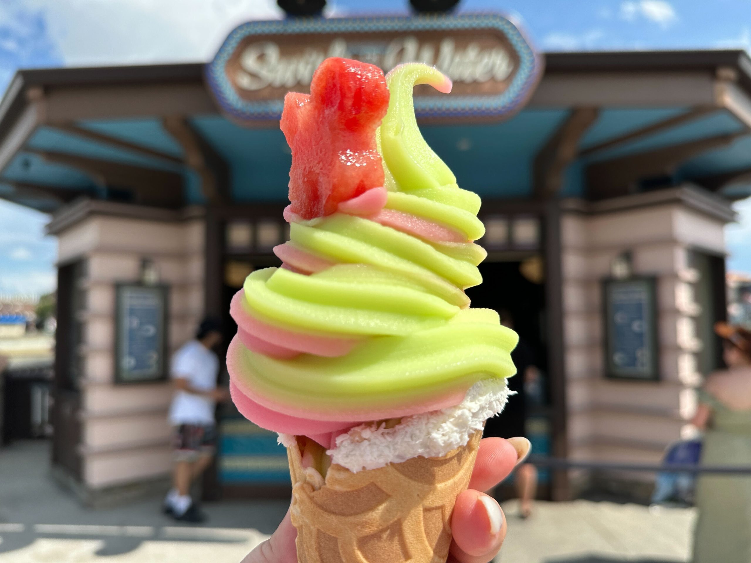 Watermelon Lime Cone at Swirls on the Water