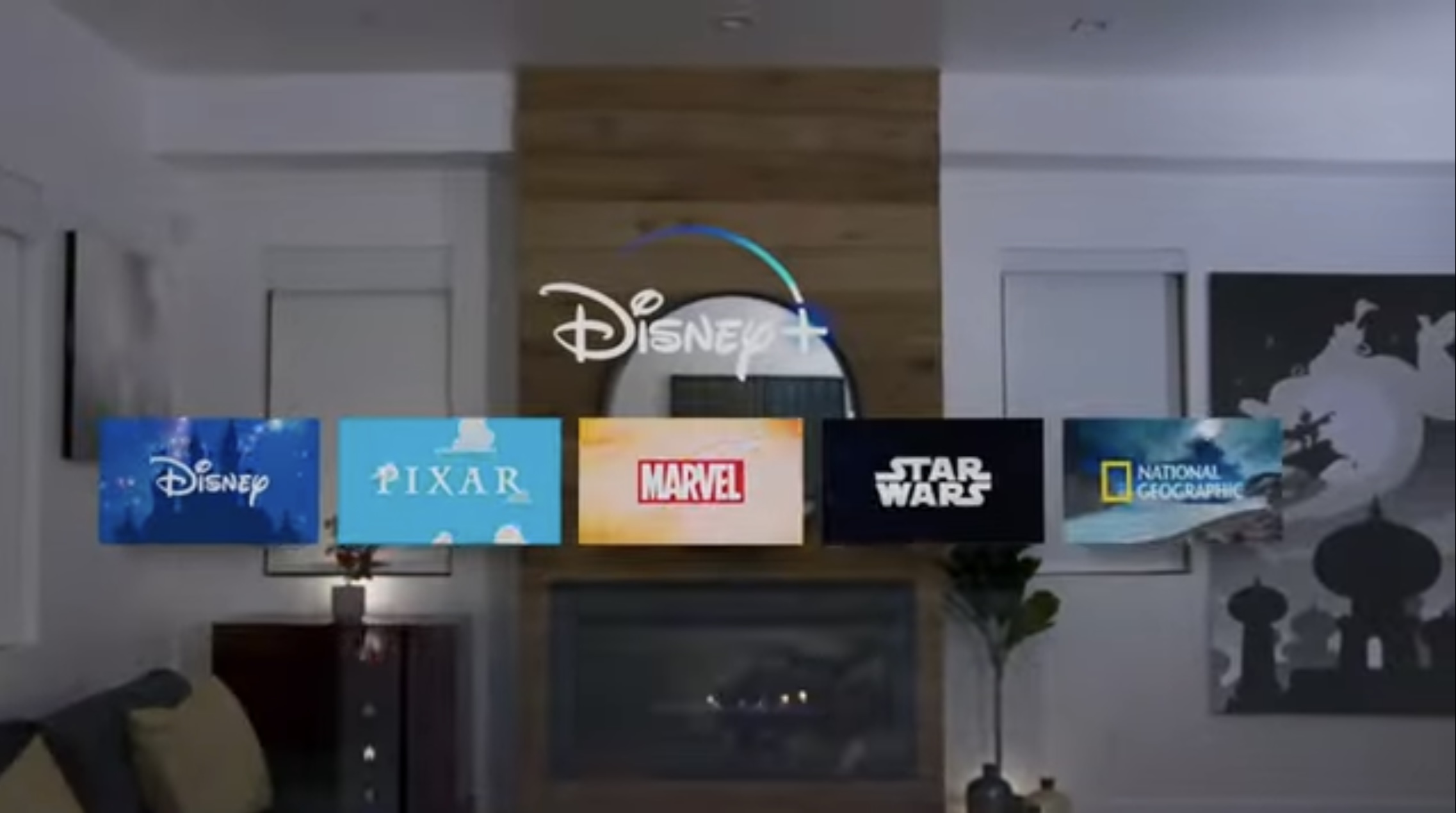 Disney+ within the Apple Vision Pro