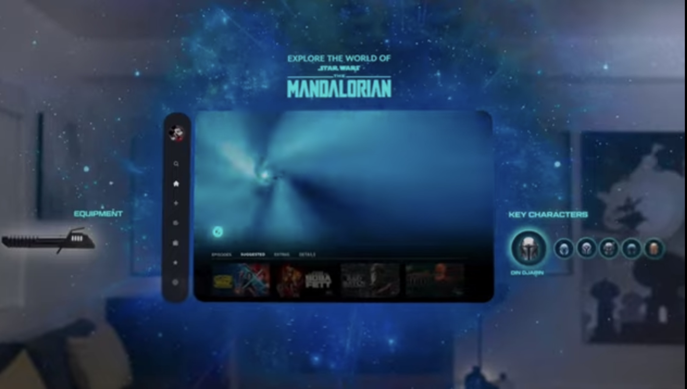 Watching The Mandalorian on the Apple Vision Pro