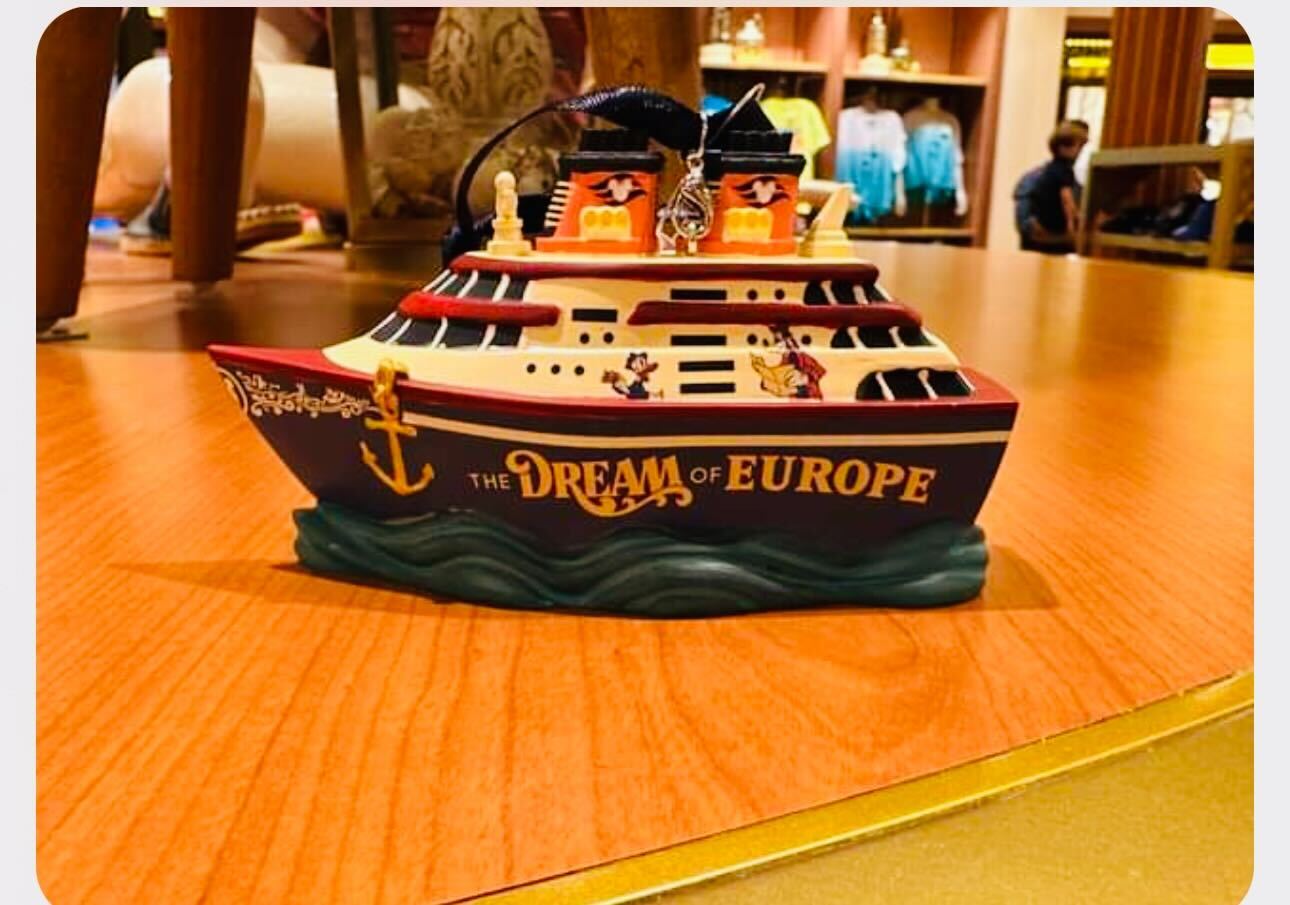 Disney Dream exclusive merch and characters Mediterranean sailing.