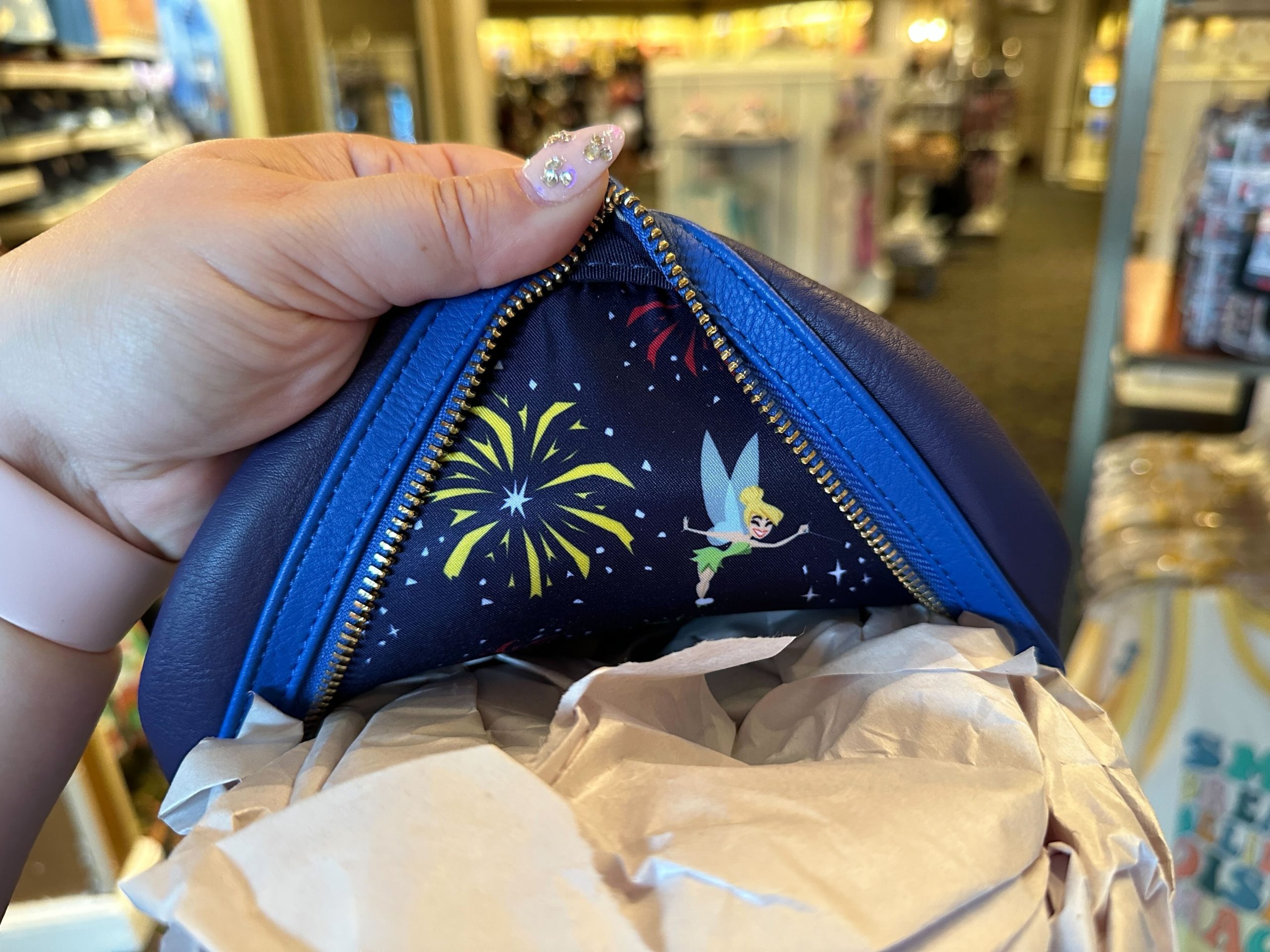 Mini backpack, fireworks, Tinker Bell