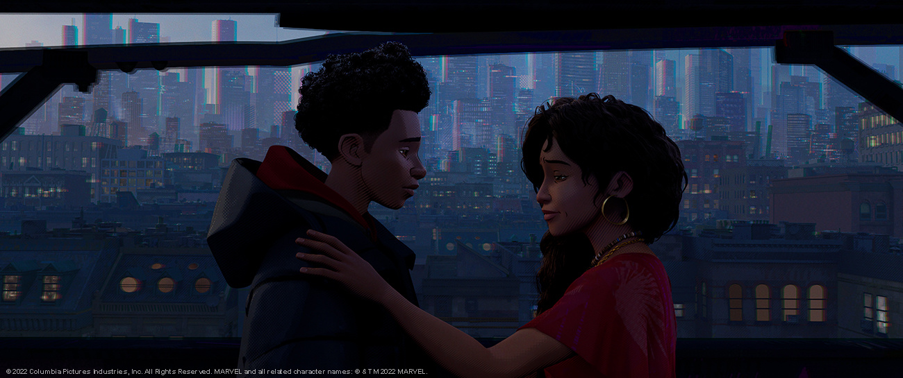 Miles Morales and his mother talk about life
