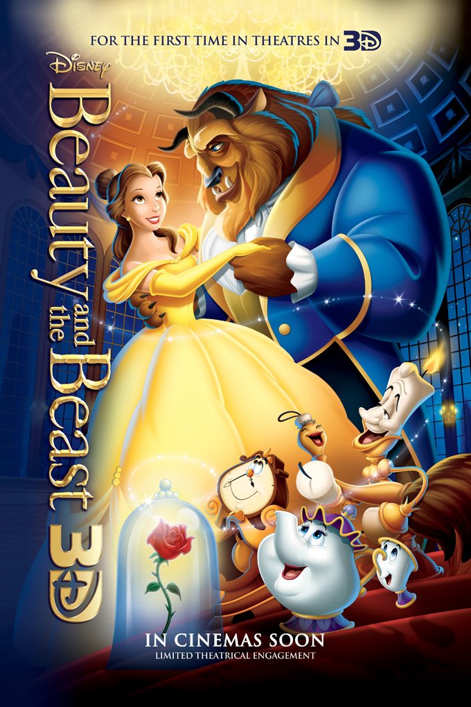 The Beauty and the Beast movie poster from the 30th anniversary