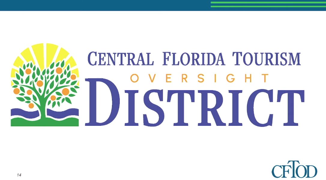 The fancy new Central Florida Tourism Oversight District Logo 