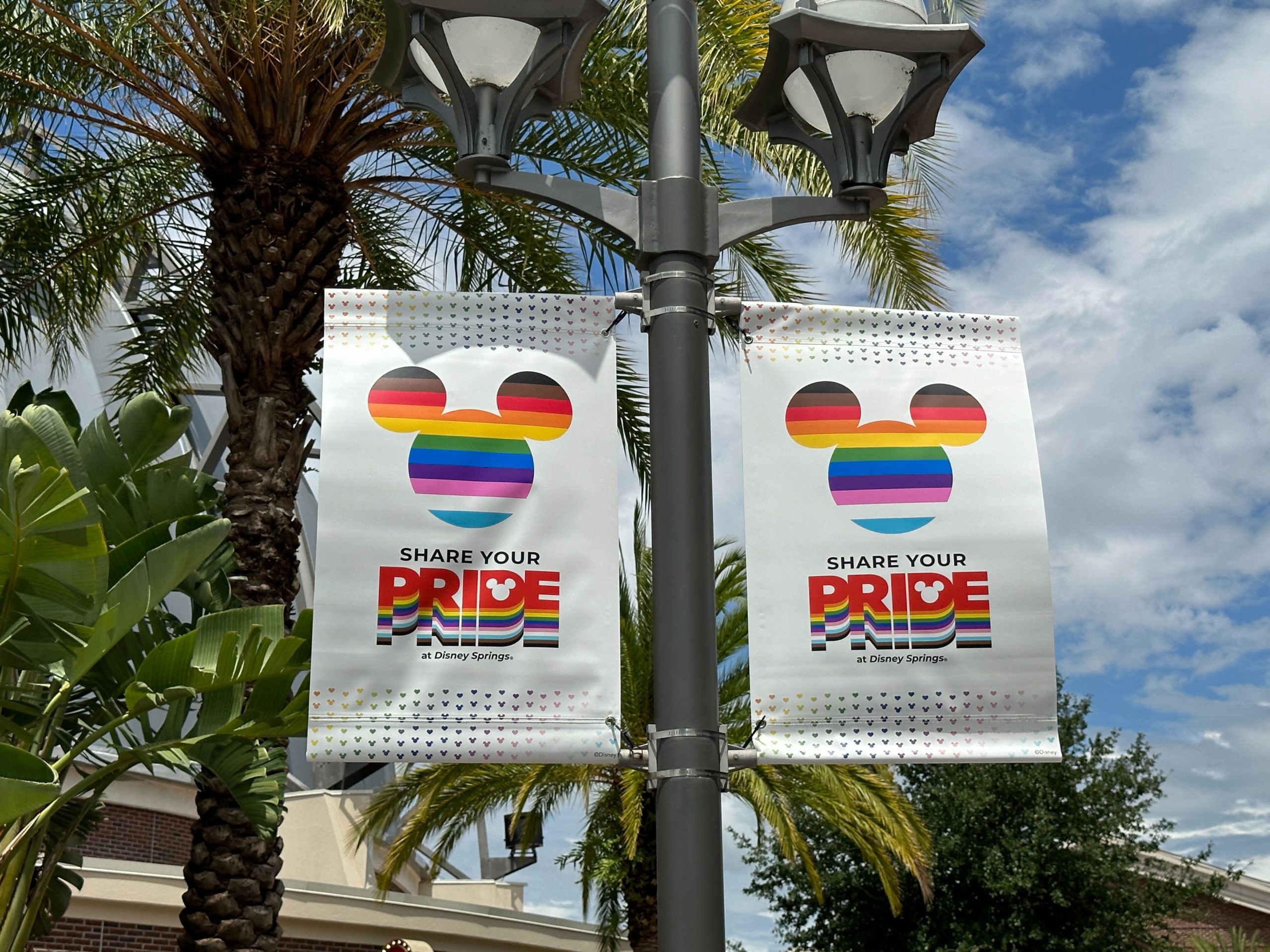disney springs pride banners photo op