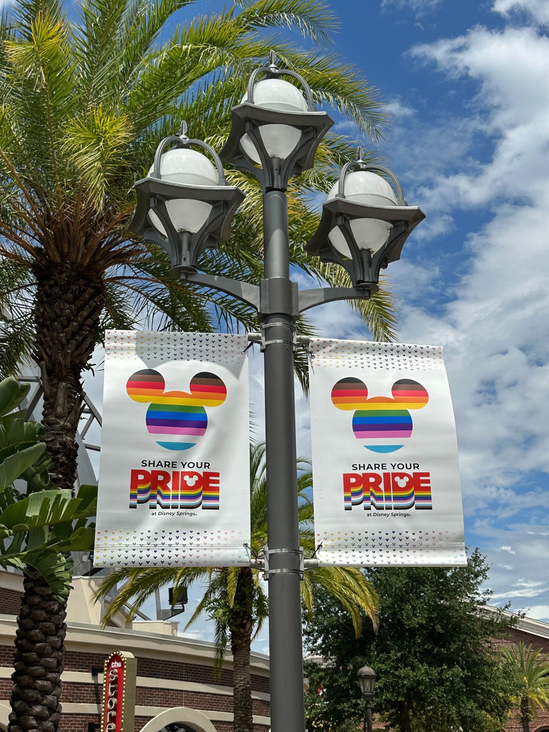 disney springs pride banners photo op