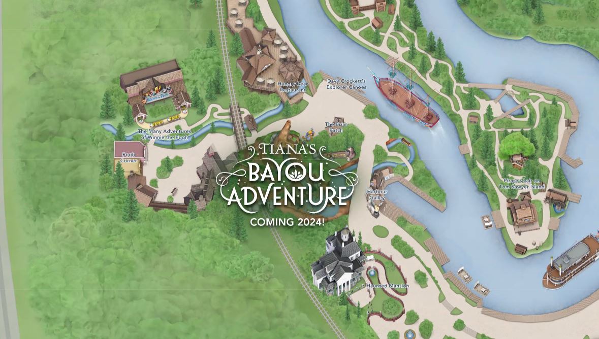 tiana's bayou adventure disneyland map