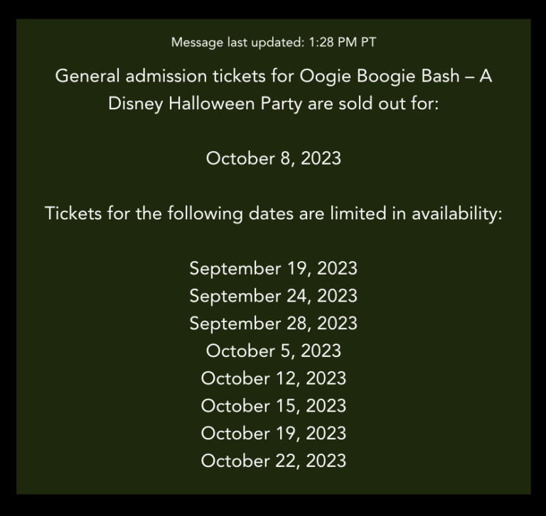 Oogie Boogie Bash Tickets Are Finally On SALE Now!