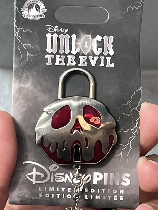 Unlock the Evil Poison Apple Pin